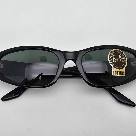 Ray-Ban B&L W1924 XXAO Black Frame G-15 Green Glass Lens Cat Eye Sunglasses 55mm main image 5
